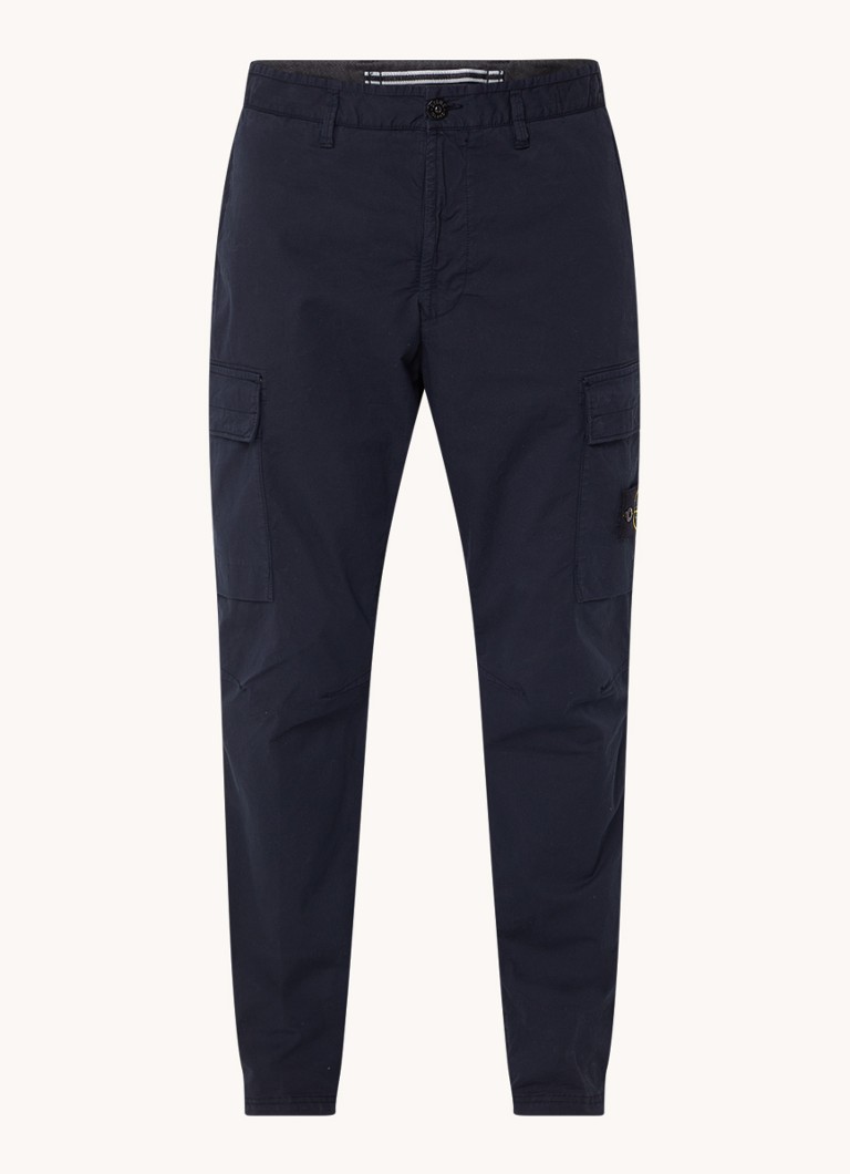 Pantaloni cargo conici Stone Island 30410 cu logo