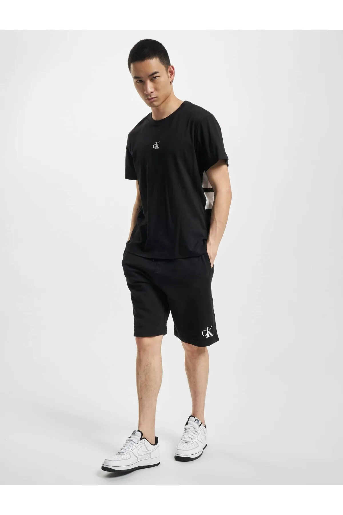 Calvin Klein  Herren Calvin Klein Jeans Stripe Colorblock T-Shirt