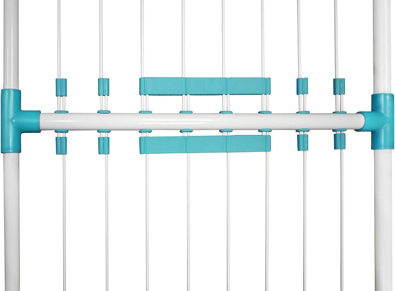 habeig Wäscheständer Wäschetrockner Wäscheständer ausziehbar 113x55x6cm Standfüße Rollen, 20m Trockenfläche