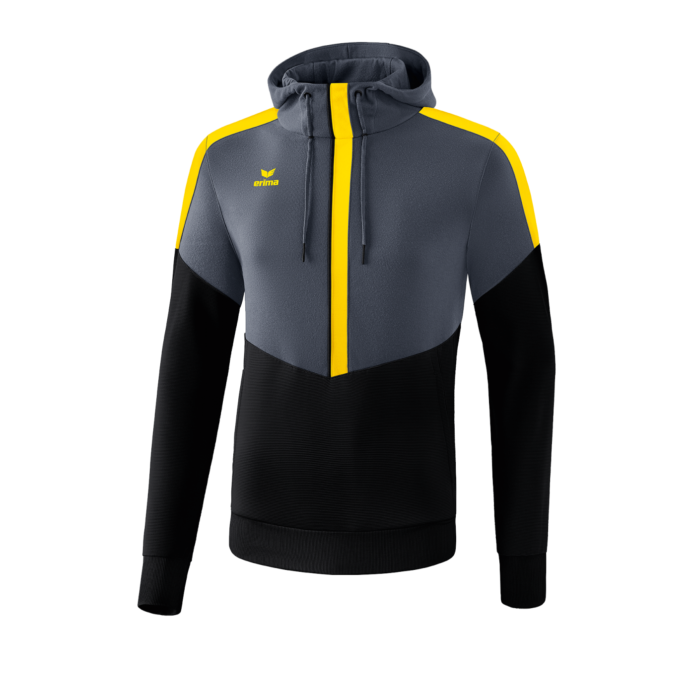 Erima Squad Hoody Grau Schwarz