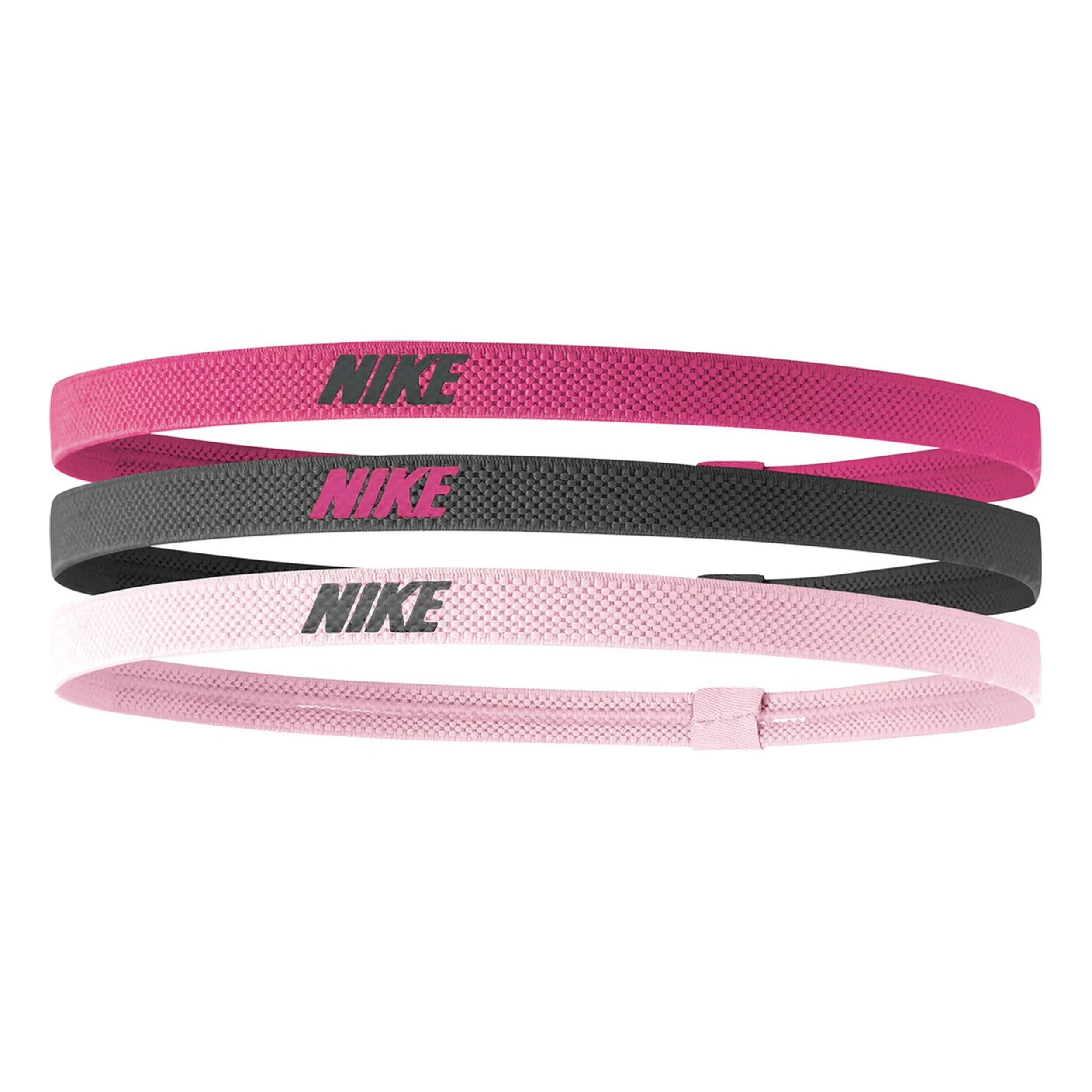 Elastic 2.0 Haarband 3er Pack - Pink, Mehrfarbig