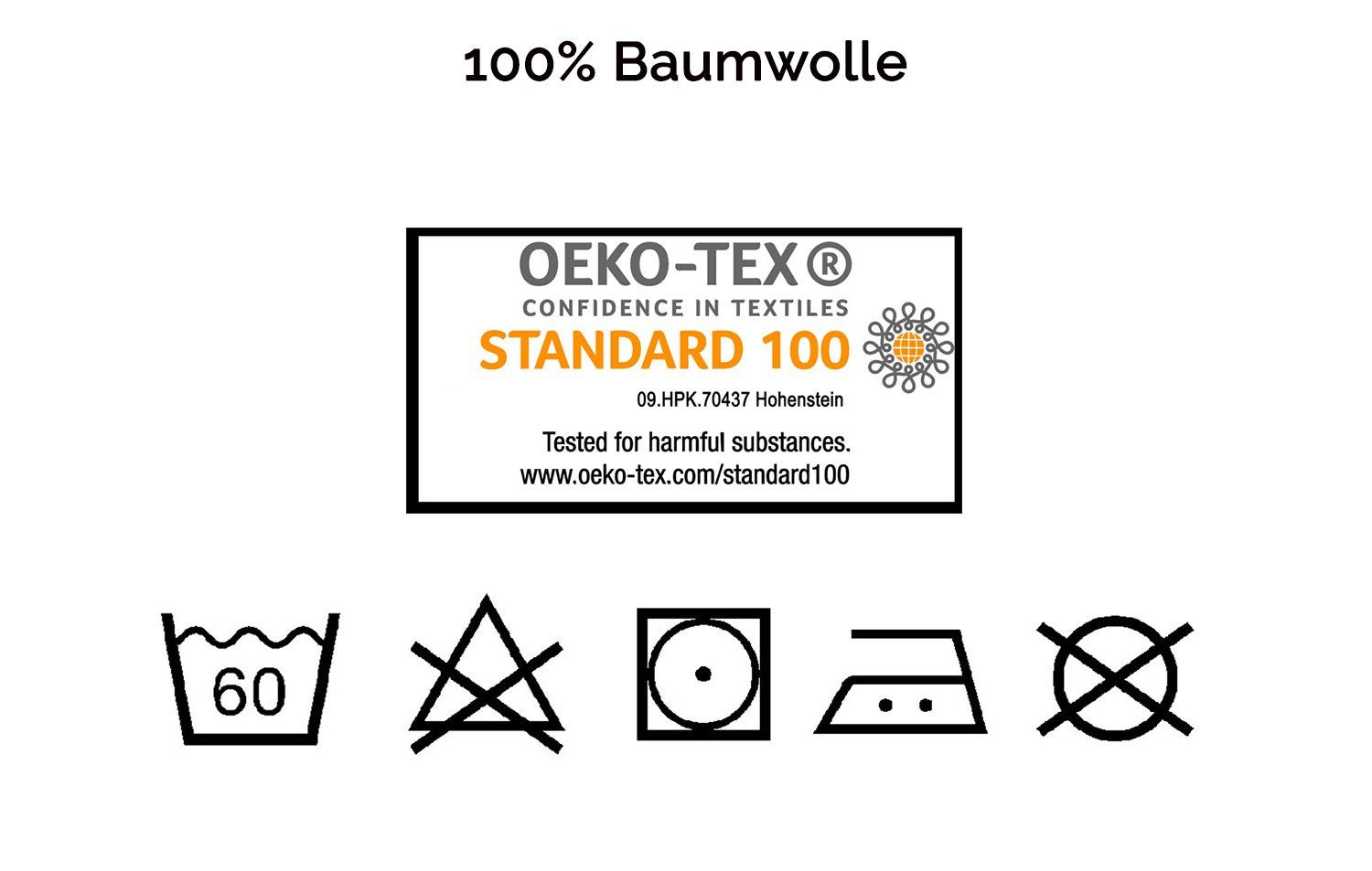 Babydecke, ZOLLNER, 2-lagig, 120 x 120 cm, 100% Baumwolle