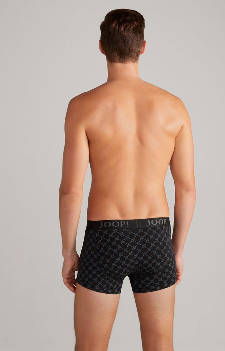 3-er Pack Boxer in Schwarz/Blau/Grau