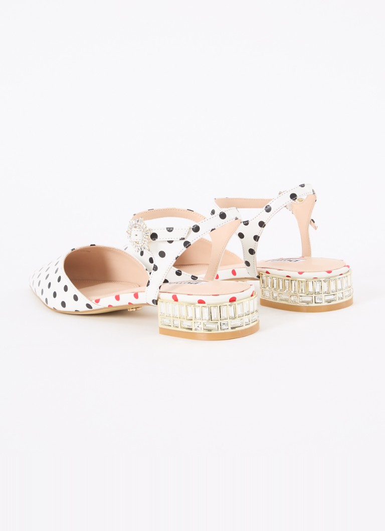 Dune London Hodge slingback torbica s printom tufnica i cirkonima