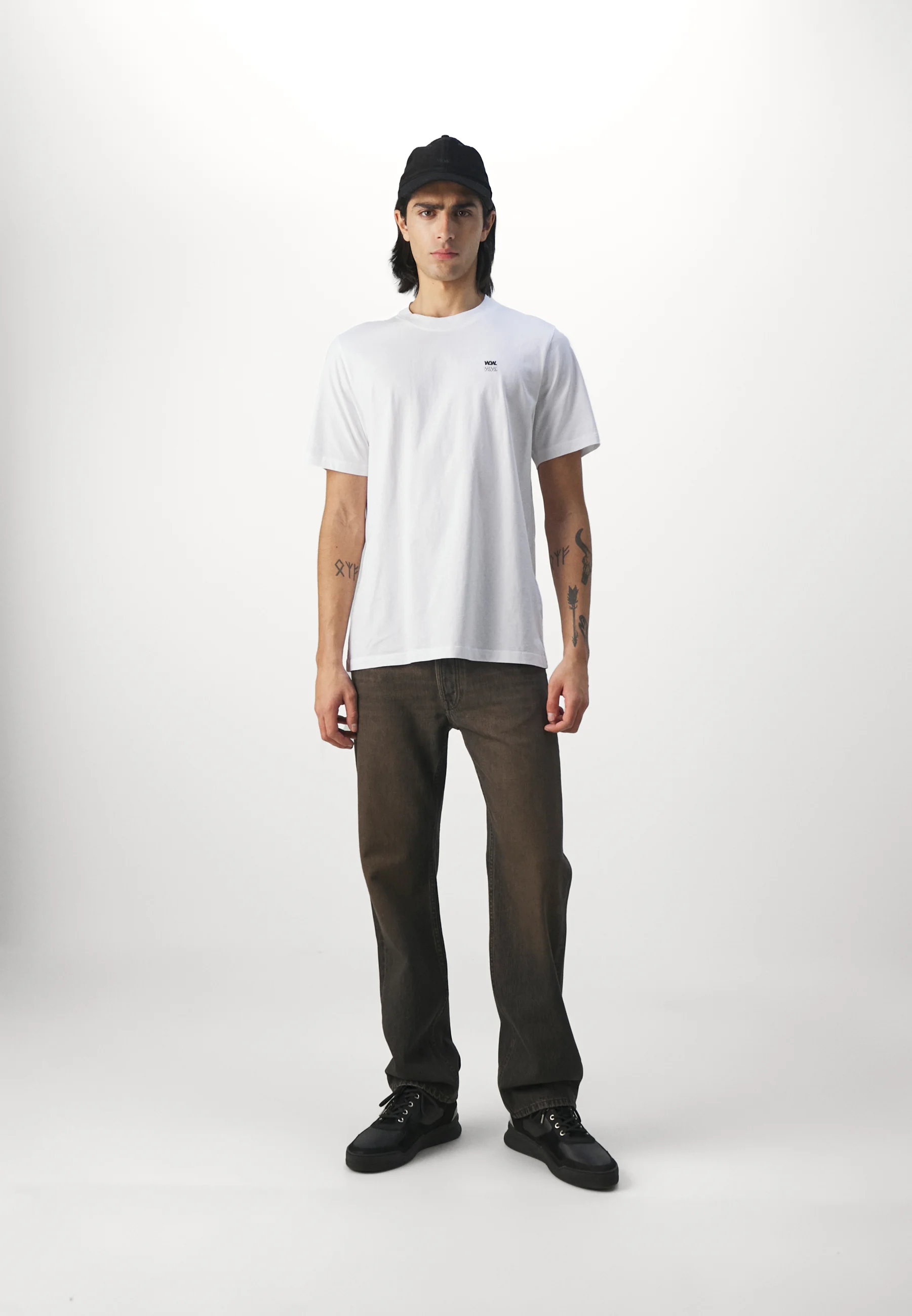 Wood Wood BOBBY DOBLE LOGO - Camiseta básica
