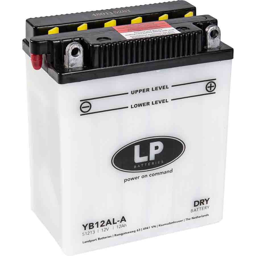 Landport YB12AL-A Motorrad Batterie inkl. Befüllung Batteriesäure, 12V, 12Ah - ATU
