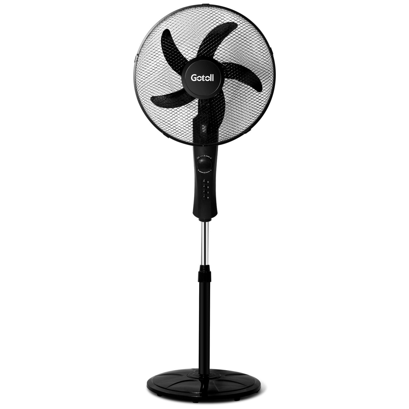 Gotoll Standventilator GLSF609, 41,00 cm Durchmesser, H 130cm Oszillierender Ventilator Leise Standlüfter