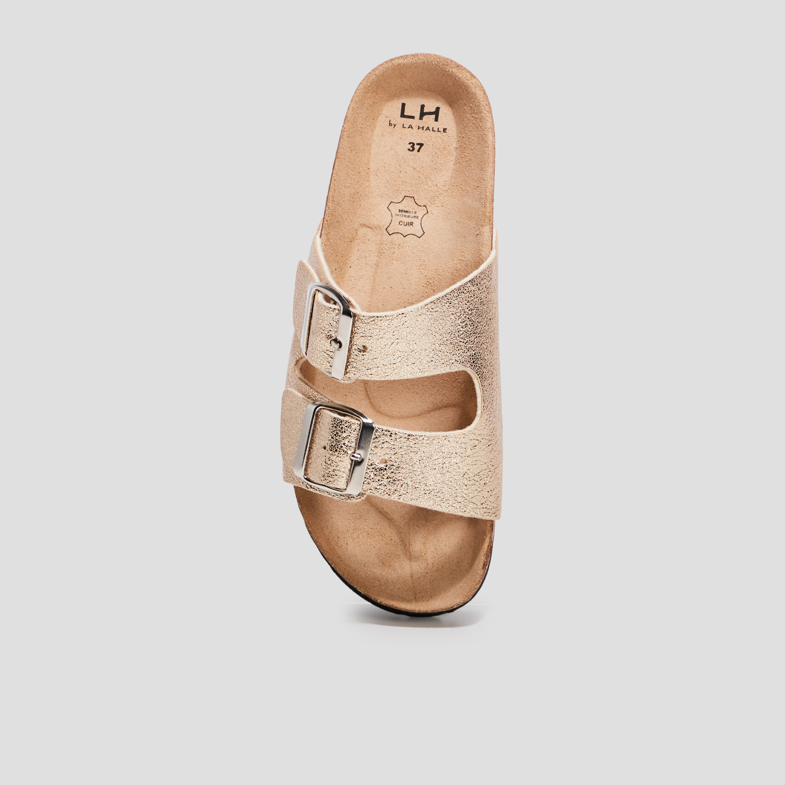 Mules jaune or femme | La Halle
