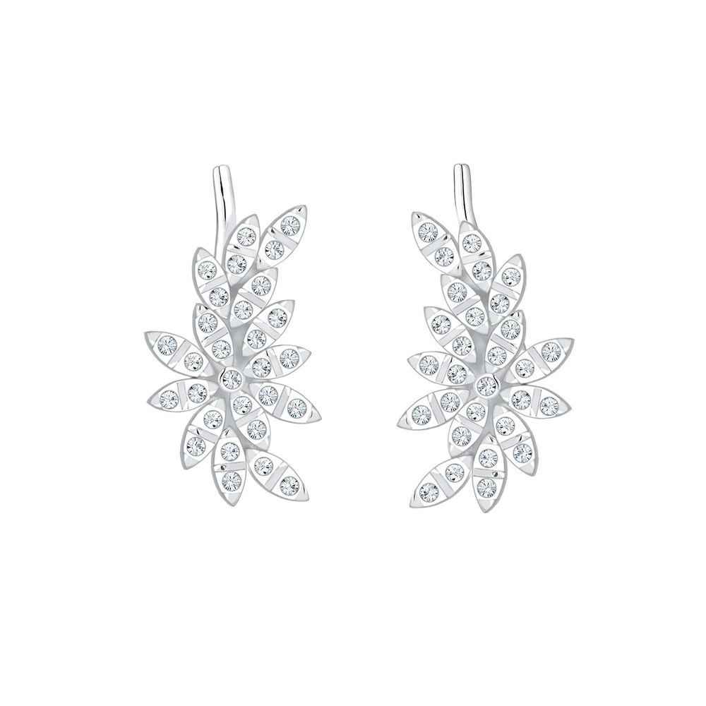 Elli PREMIUM Elli PREMIUM Boucles d'Oreilles Earcuff Kristalle 925 Silber Boucles d'oreilles