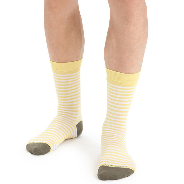 M LIFESTYLE FINE GAUGE CREW STRIPE Herren - Freizeitsocken