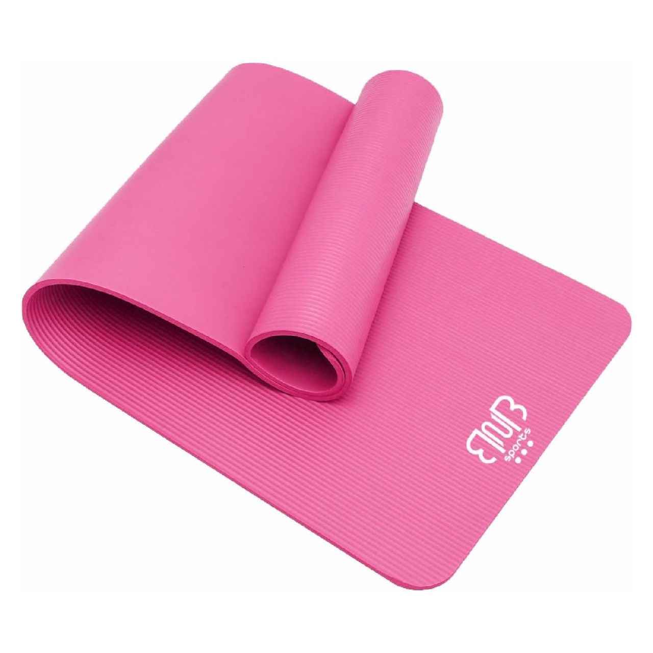 BnB Sports Premium NBR Sportmatte, rutschfeste Gymnastikmatte, Rosa Yogamatte Stretching Pilates