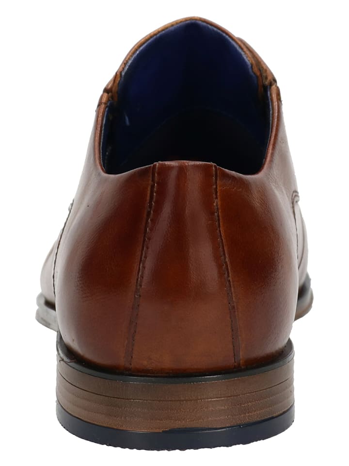 Bugatti Leder-Schnürschuhe 