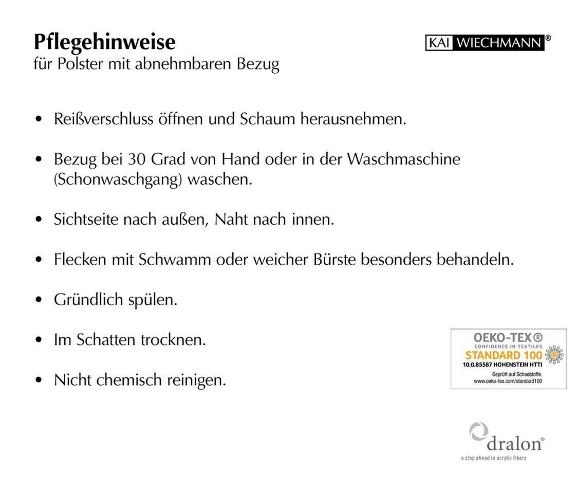 Kai Wiechmann Bankauflage Sitzauflage 100 - 190 x 47 cm als Polster für Holzbank made in Germany, waschbares und UV-beständiges Bank Sitzpolster