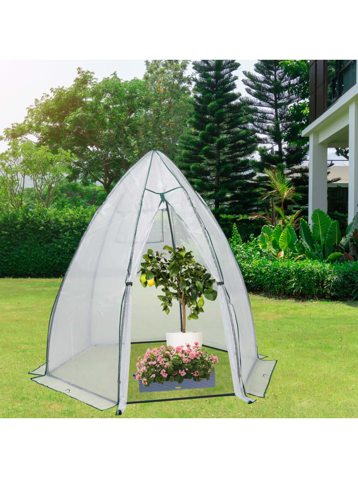 relaxdays Überwinterungszelt in Transparent - (B)180 x (H)185 x (T)160 cm günstig kaufen onesize