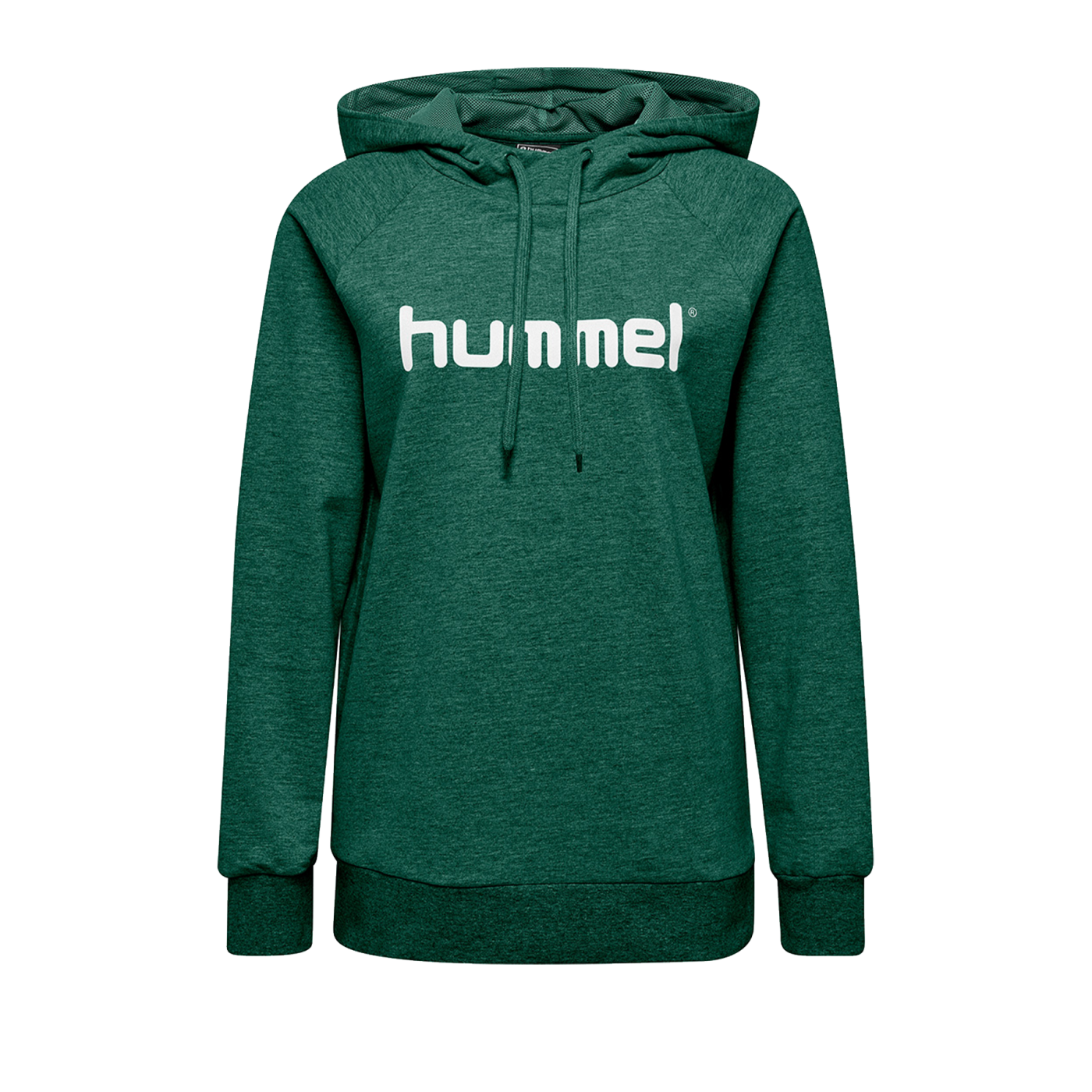 Hummel Cotton Logo Hoody Damen Grün F6140