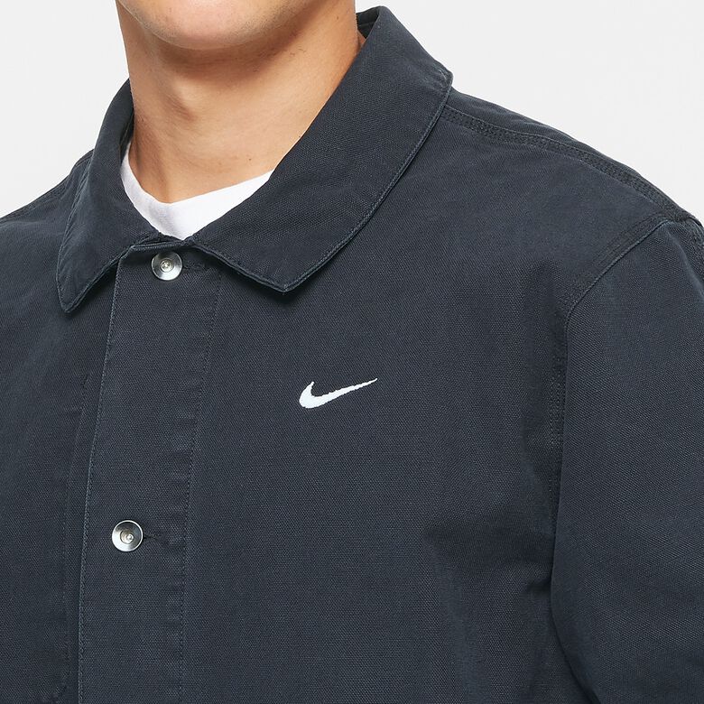 NIKE Life Unlined Chore Coat Jacket black/white