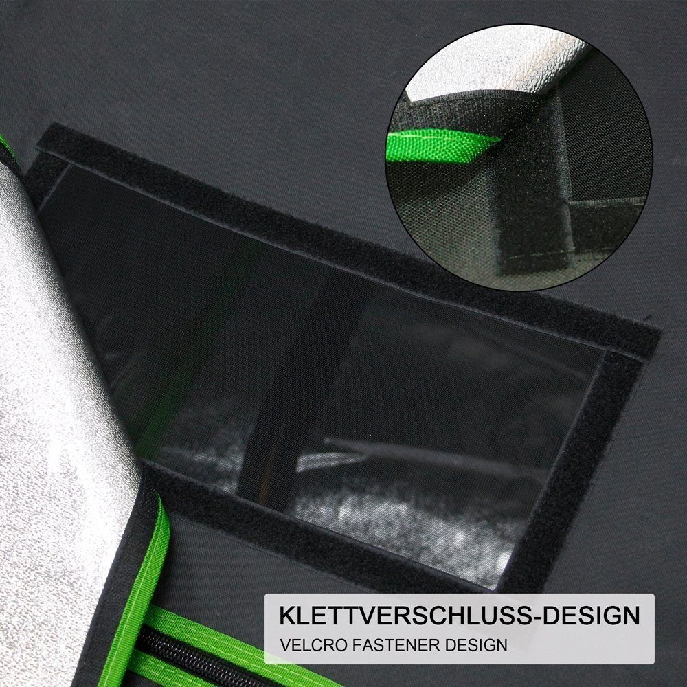 Melko Gewächshaus Gewächshaus Growbox Pflanzenzelt Zuchtzelt für Indoor & Outdoor in Grün Schwarz Growroom Zuchtschrank Darkroom Grow Tent Frühbeet Zimmergewächshaus Growschrank, Stück, 99,9 % lichtundurchlässig