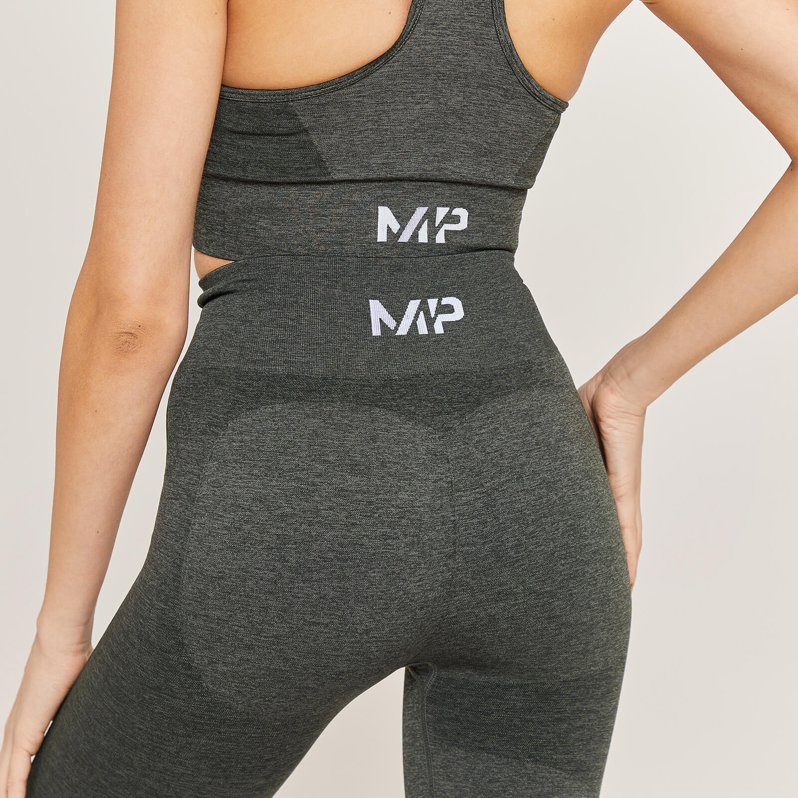 Legging ¾ taille haute MP Curve pour femmes – Carbone chiné