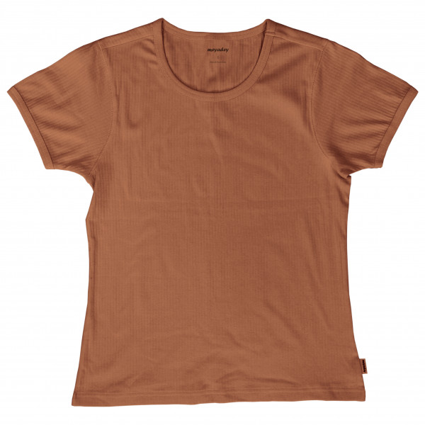 Meyadey - Women's Top S/S Rib Solid - T-Shirt