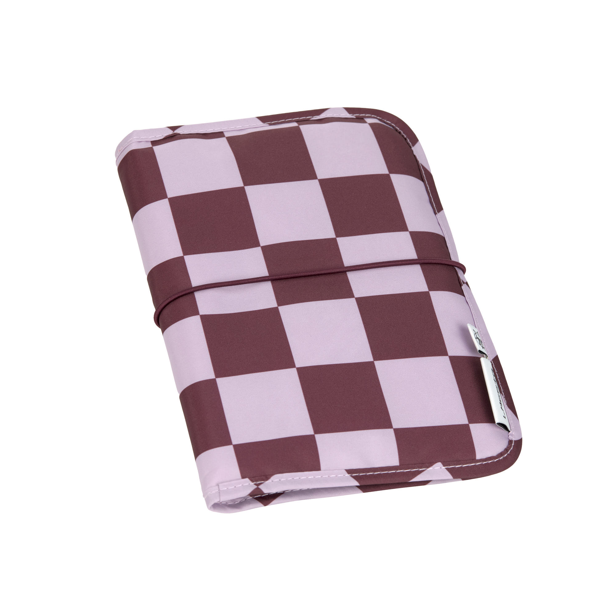 Windeltasche - kleine Wickeltasche, Tiefrot Lavendel
