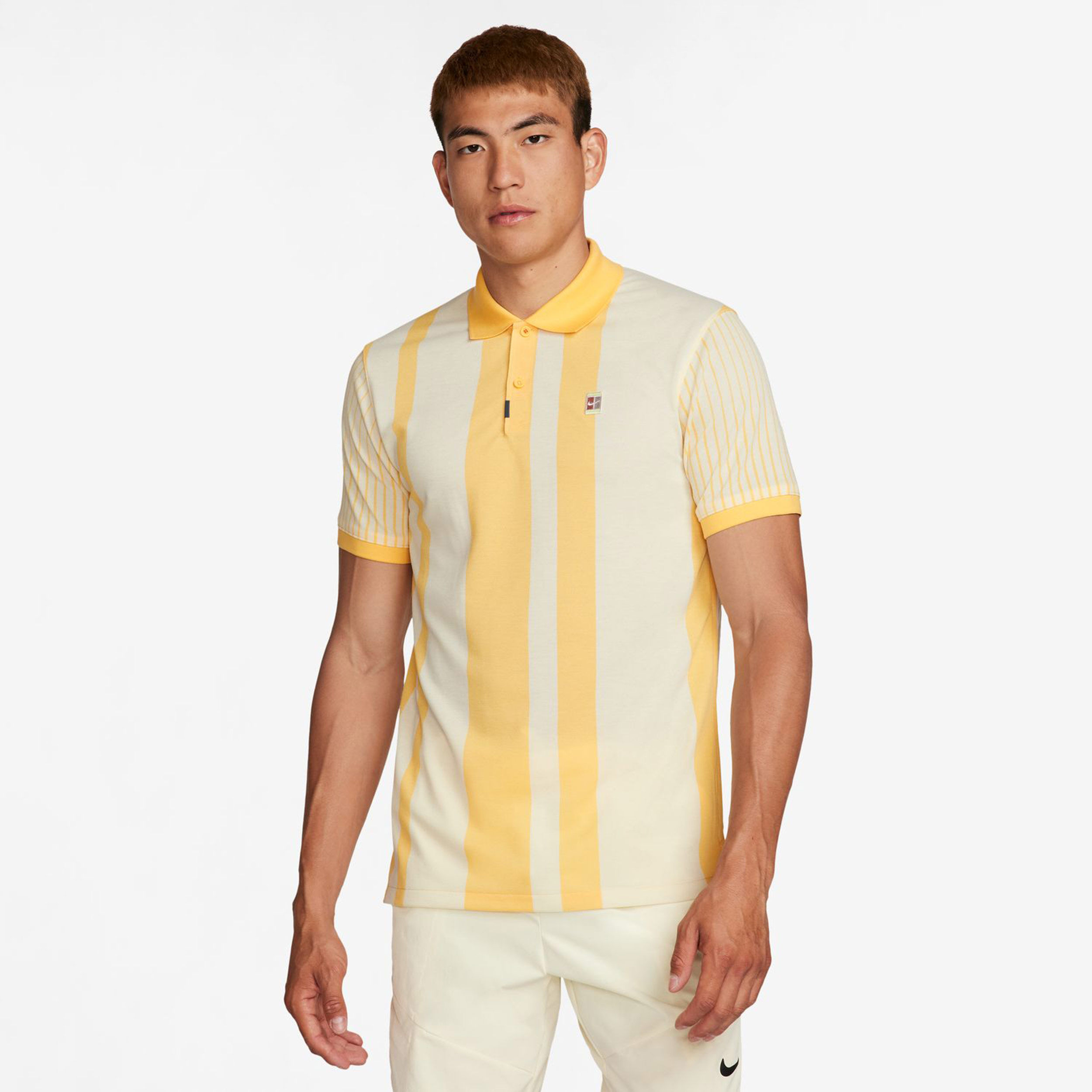 Dri-Fit Heritage Polo Herren - Goldgelb, Creme