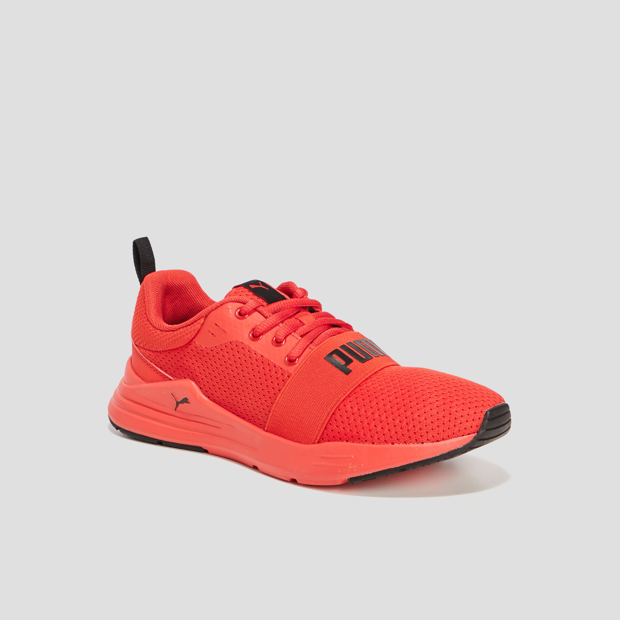 Runnings à lacets Puma Wired rouge garçon | La Halle