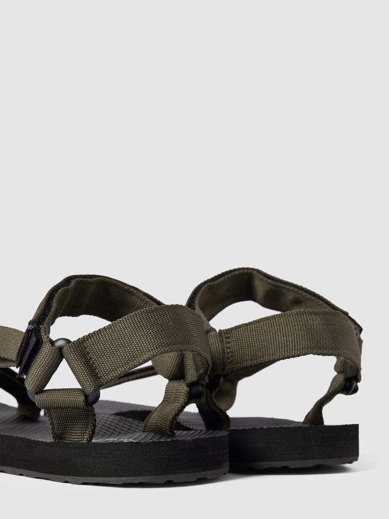 Sandalen mit Klettverschluss in olivgrün