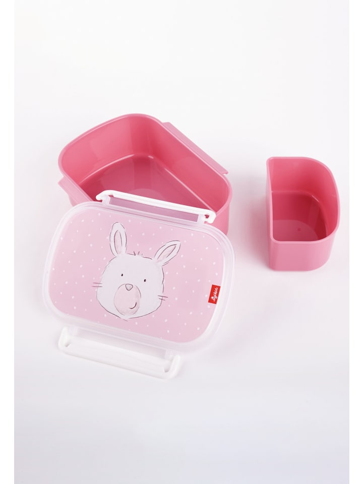 Sigikid Kindergarten-Set Trinkflasche & Brotdose in Pink/Beige Hase günstig kaufen onesize