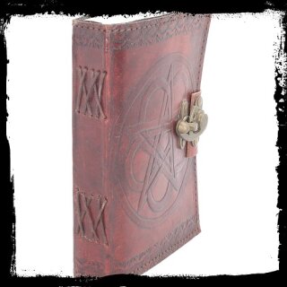 Pentagram Leather Embossed Journal & Lock