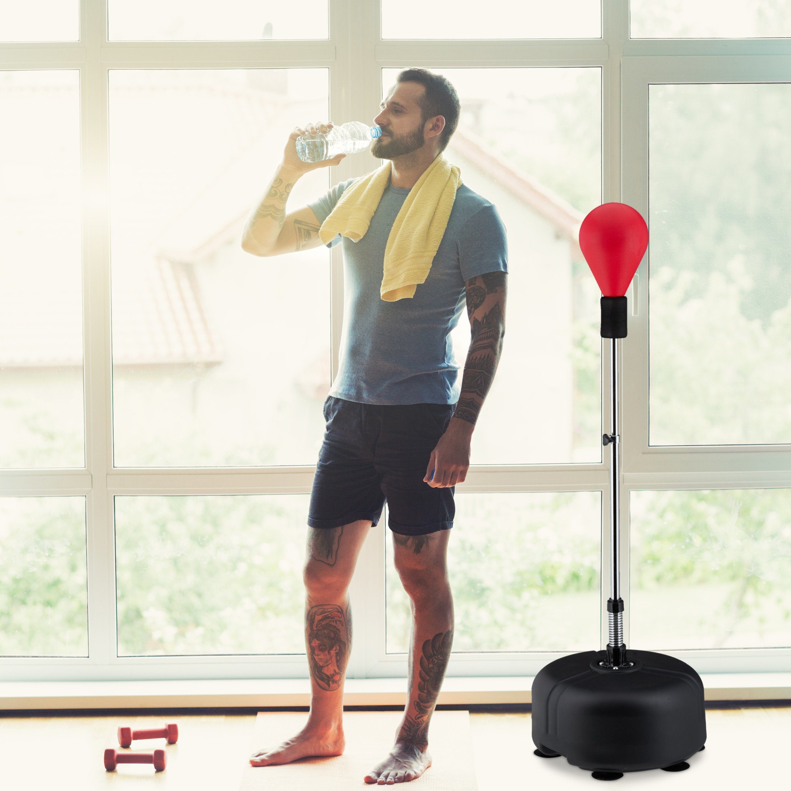relaxdays Punchingball Punchingball für Erwachsene