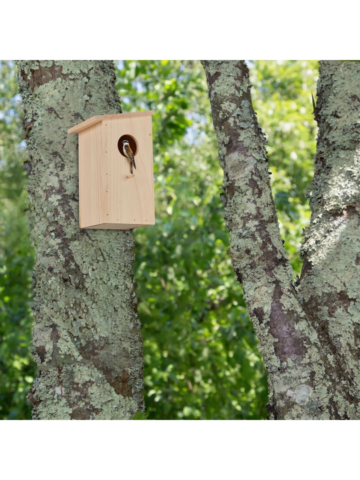 relaxdays Nistkasten in Natur - (B)15 x (H)25,5 x (T)16 cm günstig kaufen onesize