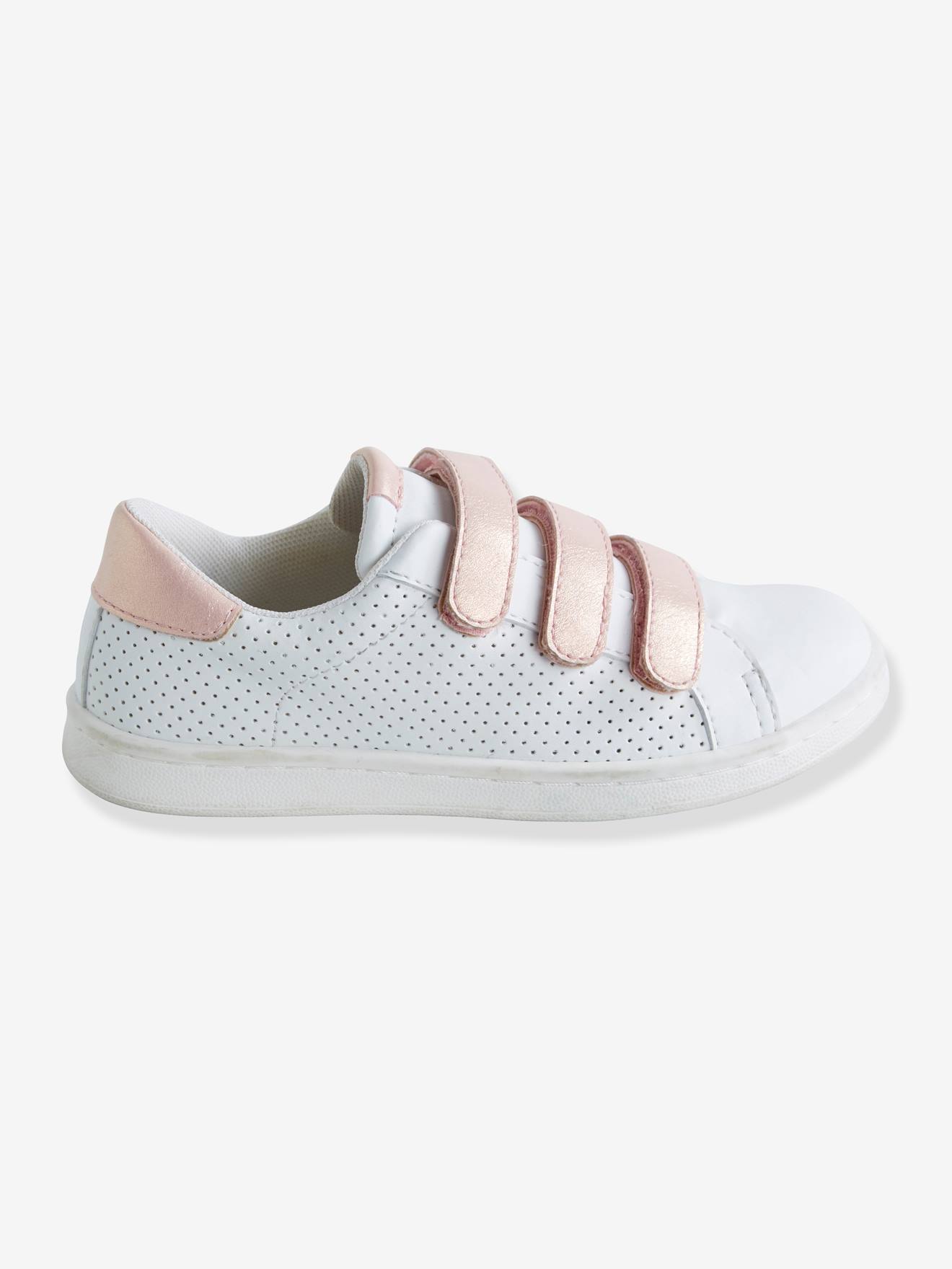 Tennis scratchées fille blanc