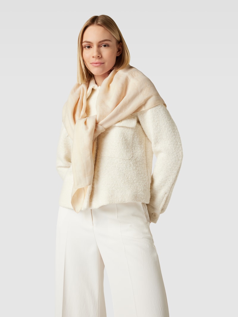 Schal in Two-Tone-Machart in offwhite