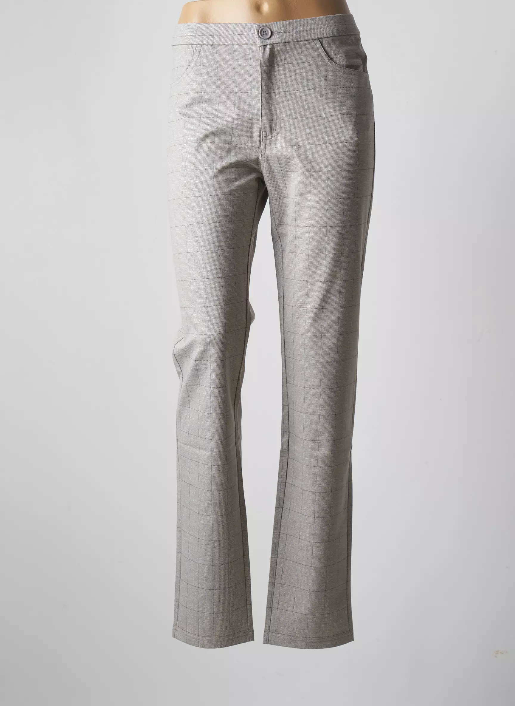 Youline Pantalons Slim Femme couleur gris