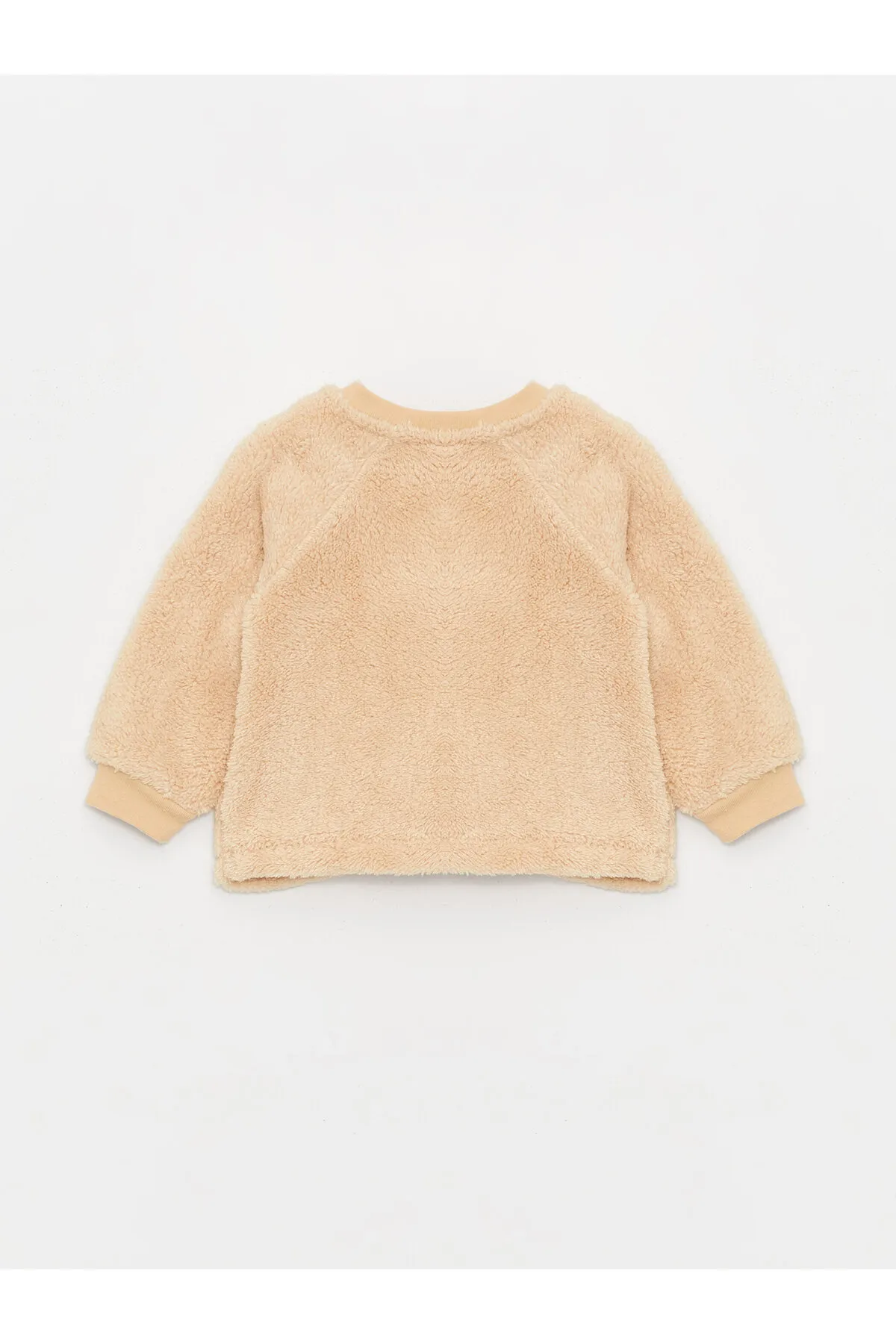 LC Waikiki  Langärmliges Baby-Jungen-Plüsch-Cardigan und Hose mit Rundhalsausschnitt, 2er-Set