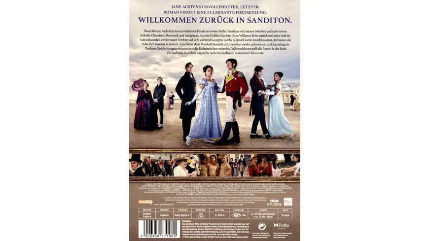 Jane Austen: Sanditon - Staffel 2  [2 DVDs]