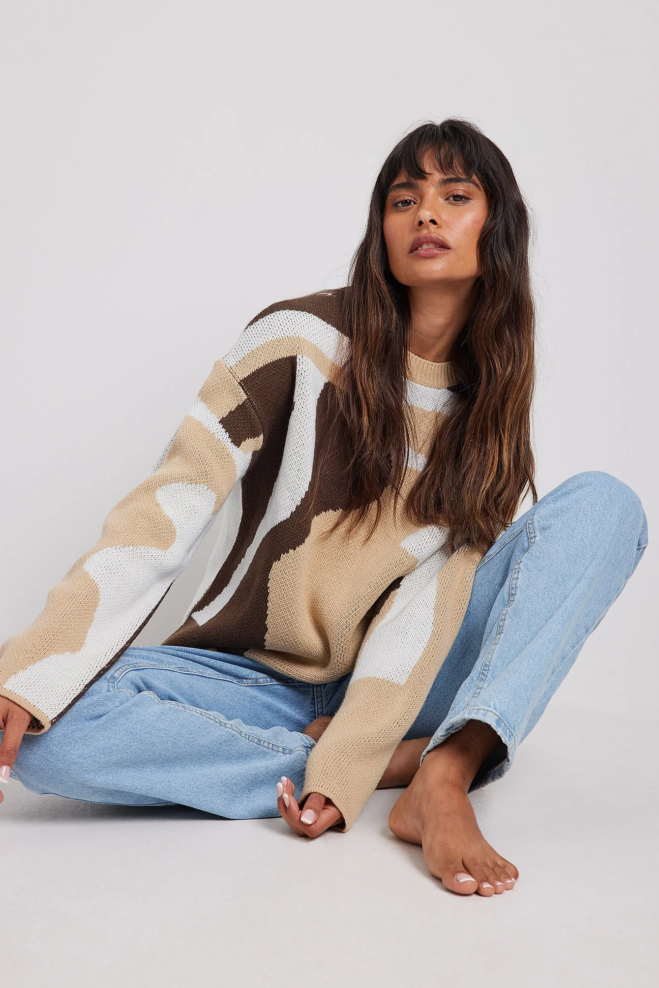 Jaquard-Strickpullover