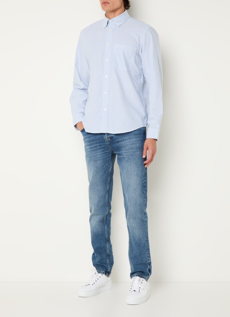 Camisa Marc O'Polo de corte regular com estampa listrada e bolso no peito.
