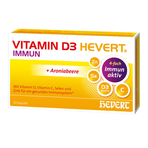 VITAMIN D3 HEVERT Immun Kapseln  30 St  Kapseln