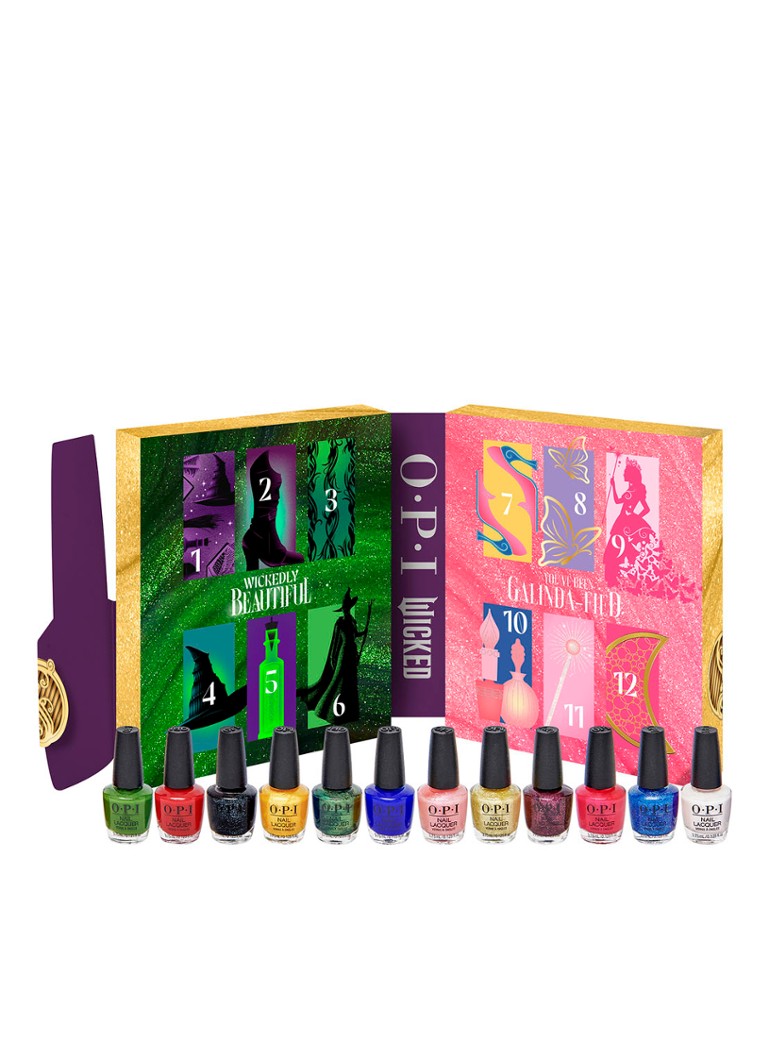 Colecția de oje OPI x Wicked Holiday - Ediție limitată de 12 mini oje.