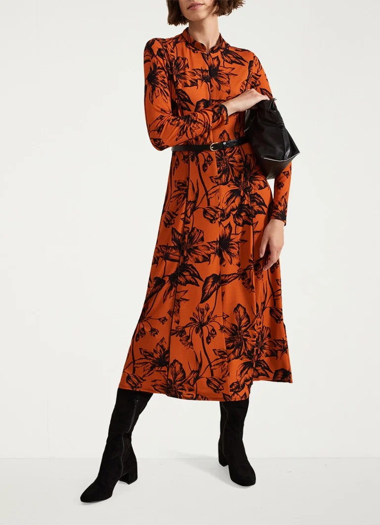 Phase Eight Krissy midi-bluseskjørt med blomstertrykk