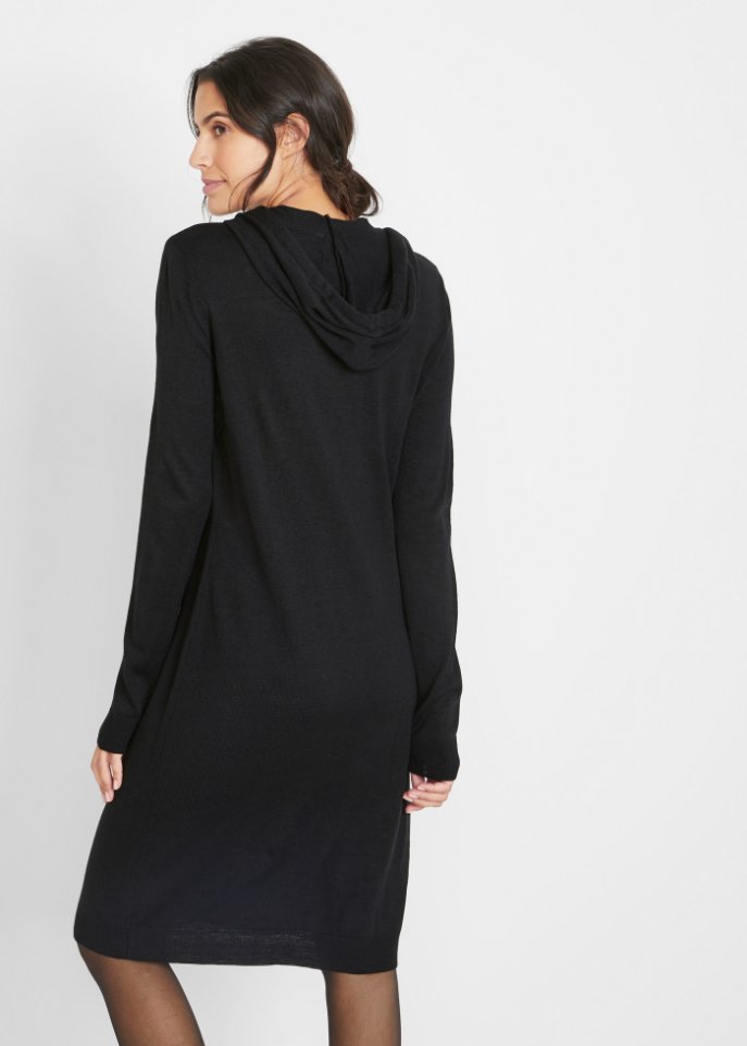 Strickkleid mit Kapuze