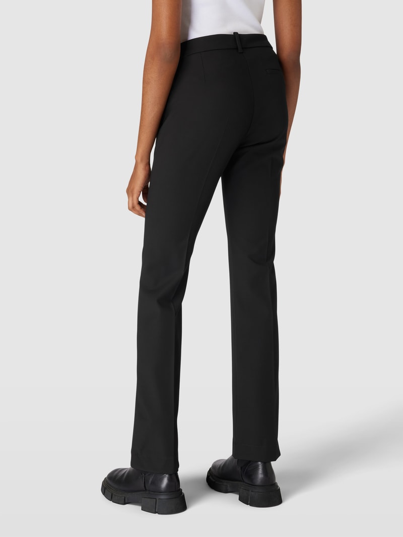 Wide Leg Hose mit Stretch-Anteil Modell 'Twiggy' in schwarz