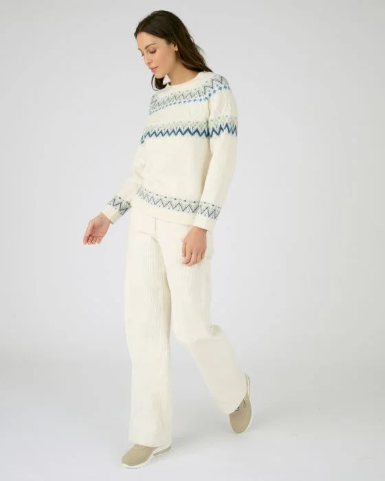 Pull chaud jacquard et torsades Thermolactyl