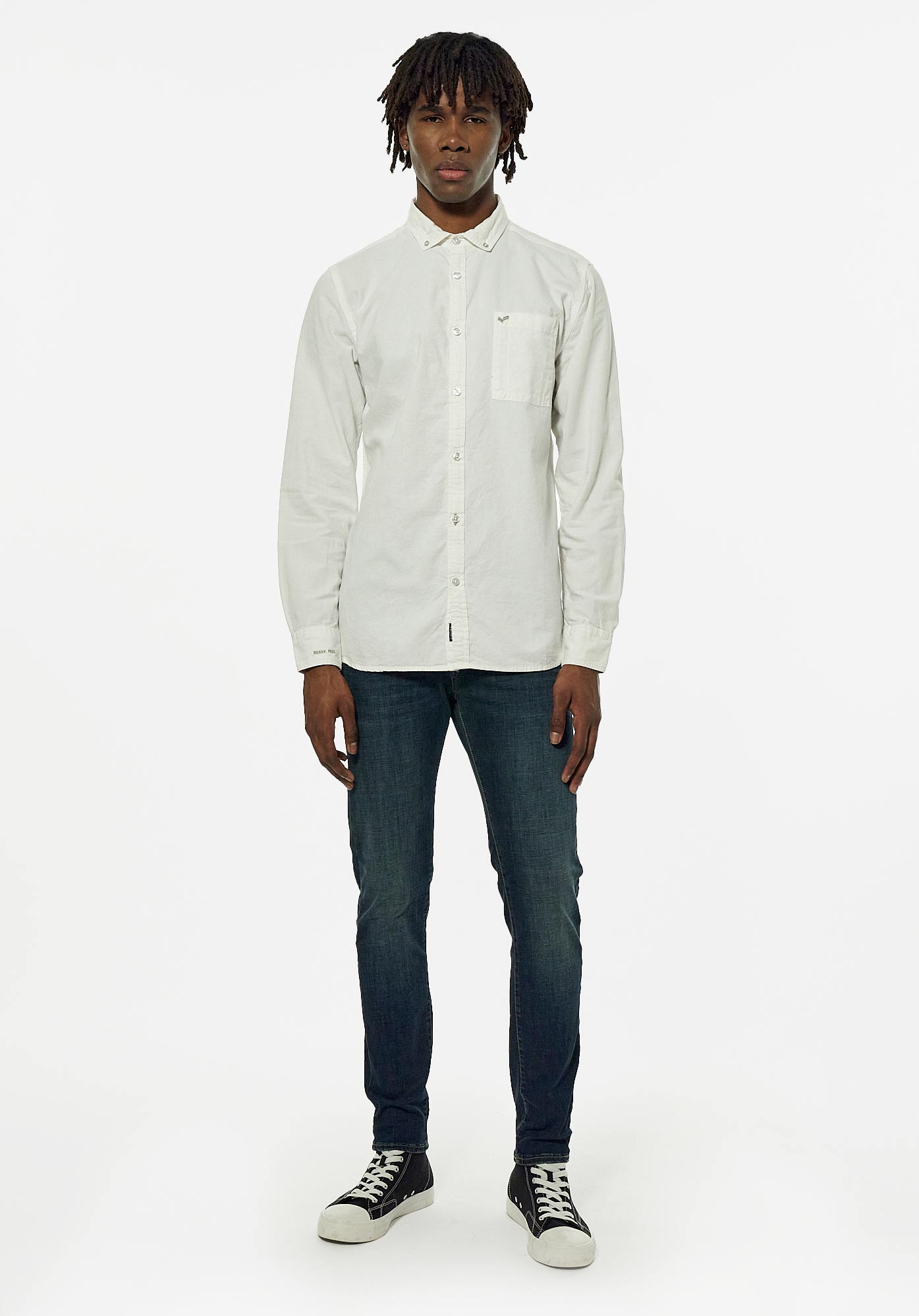 TOMEK  Chemise blanche Homme en 100% coton