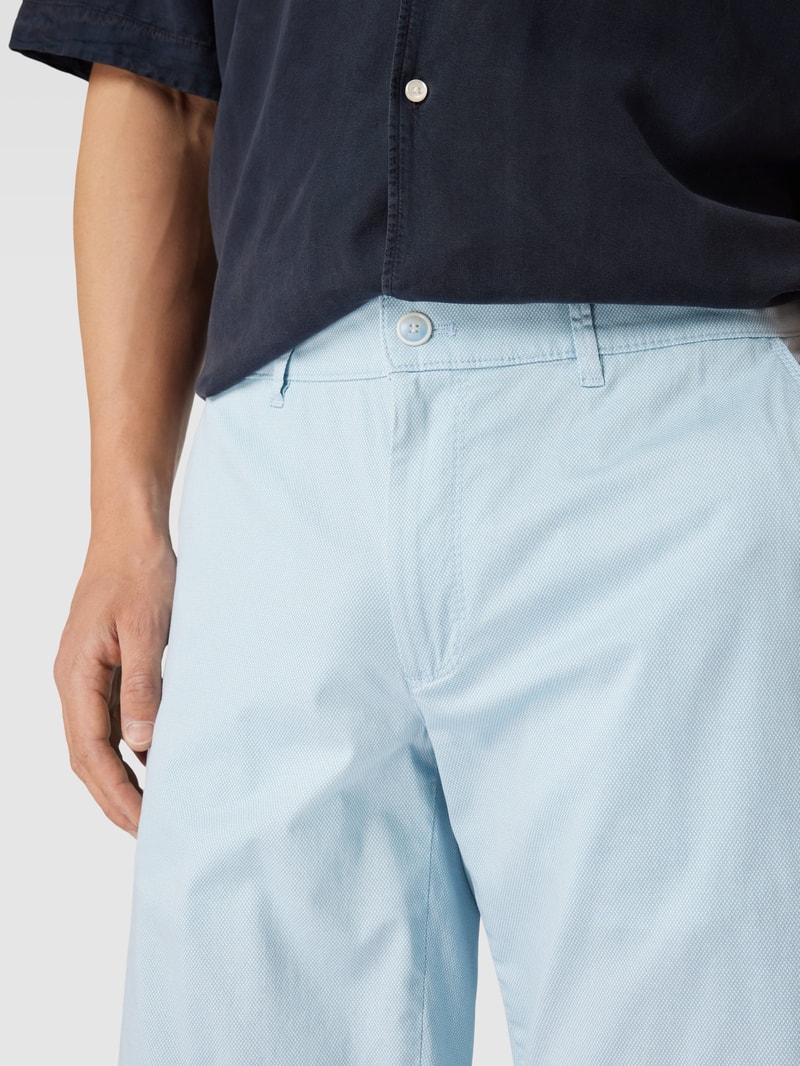 Bermudas mit Knopf- und Reißverschluss Modell 'BOZEN' in hellblau