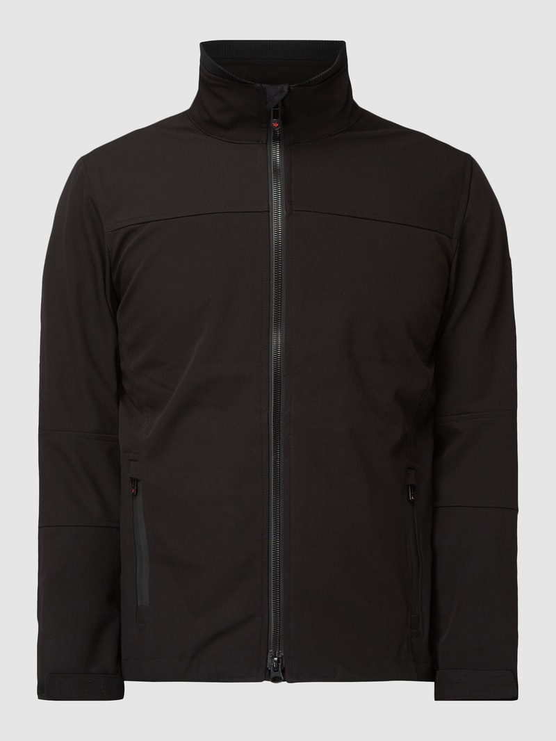 Alpinista 268 Funktionsjacke aus Softshell in schwarz