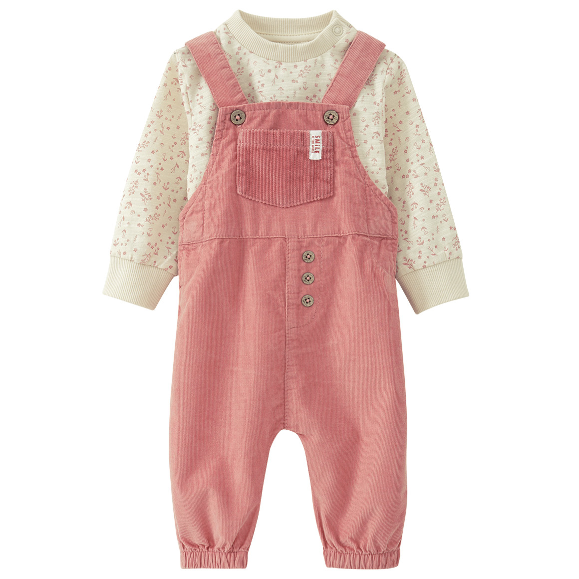Newborn Latzhose und Langarmshirt im Set