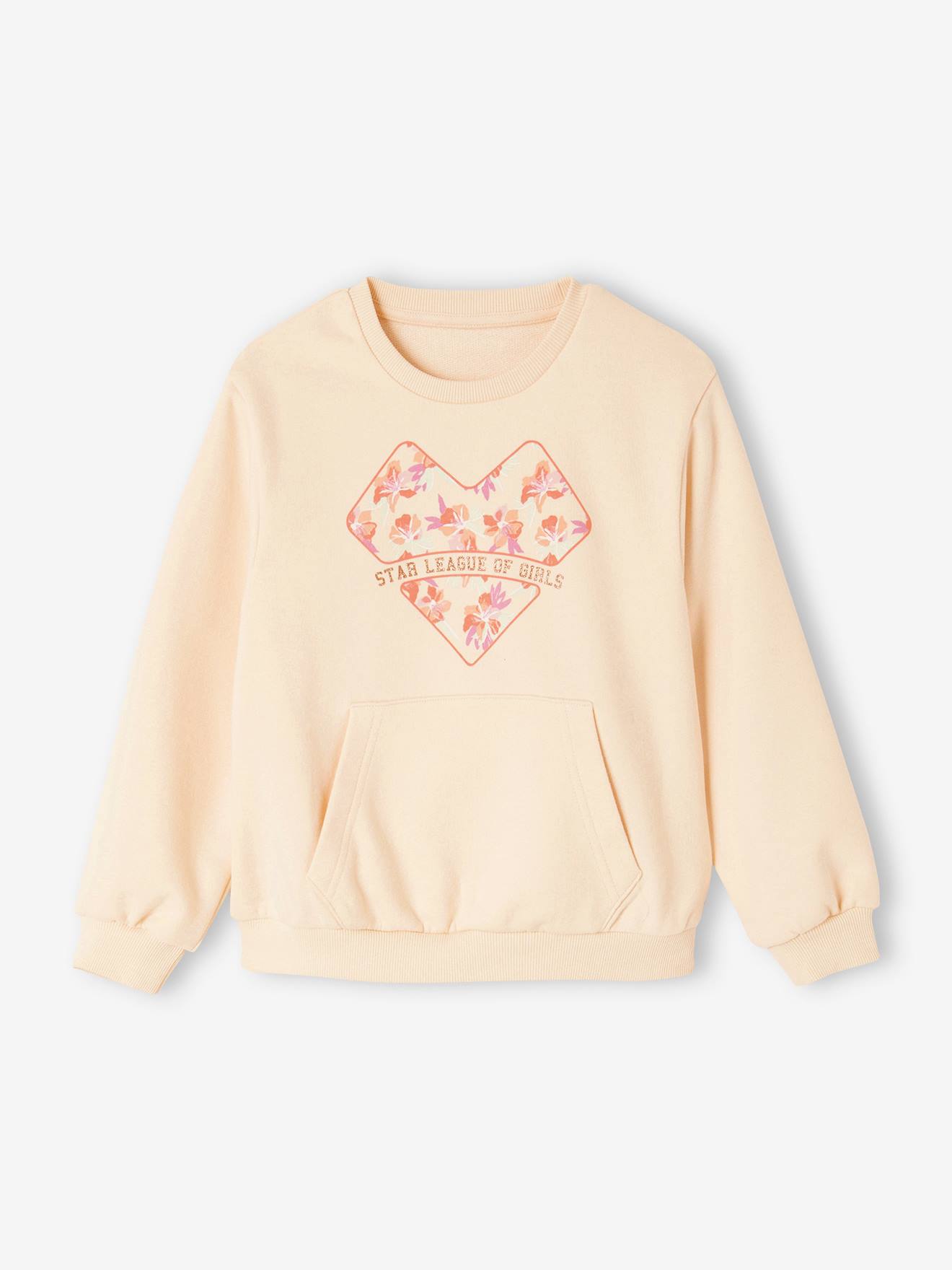 Vertbaudet Mädchen Sport-Set: Sweatshirt & Leggings - wollweiß