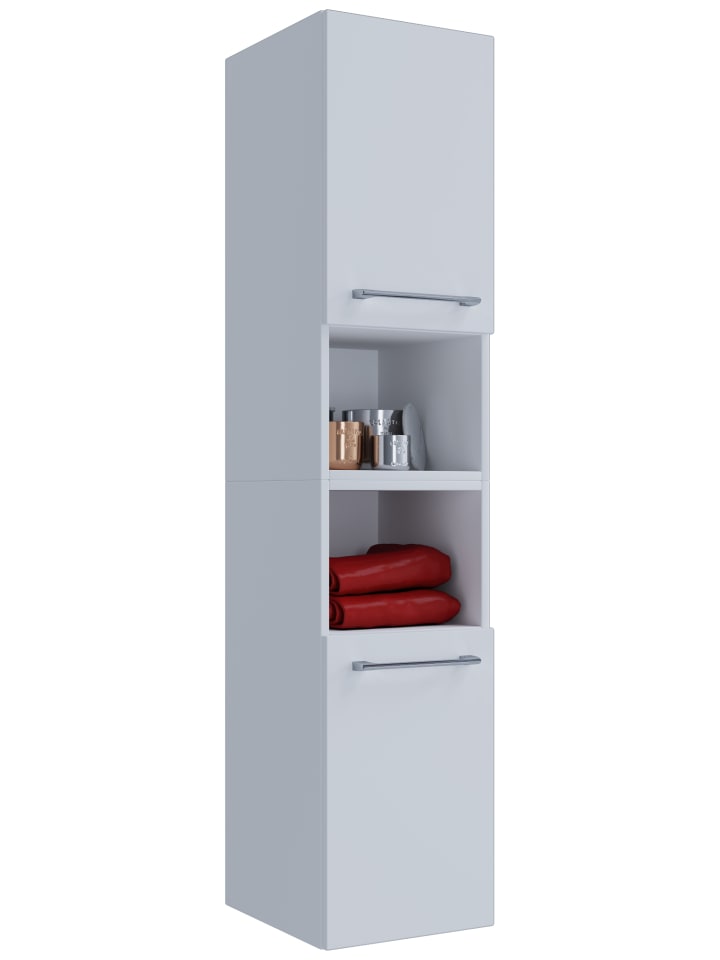 VCM  Holz Badmöbel Bad Hochschrank Badschrank Badinos in Weiß günstig kaufen onesize